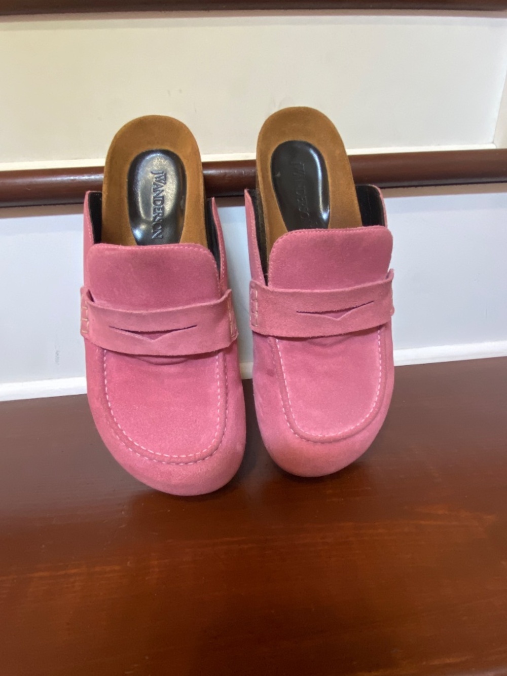 JW Anderson Pink Suede Penny Loafers Size 7.5 to 8 (EU 38) - Picture 9 of 14